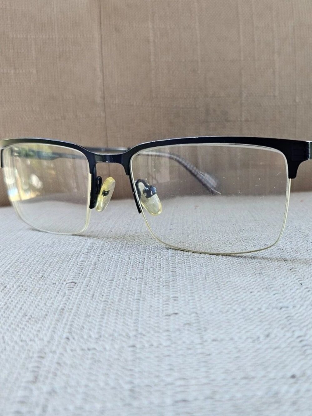 Vintage Ben Sherman Eyeglasses Frame Blue Half Rim Eyewear Eco Green GOSWELL